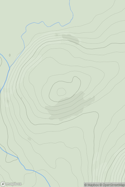 Thumbnail image for White Hill [Firth of Forth to the River Tweed] [NT578377] showing contour plot for surrounding peak